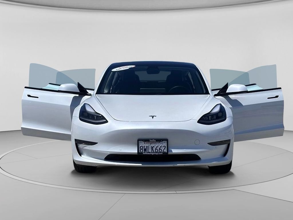 Used 2021 Pearl White Multi-Coat Tesla Standard Range Plus image 30