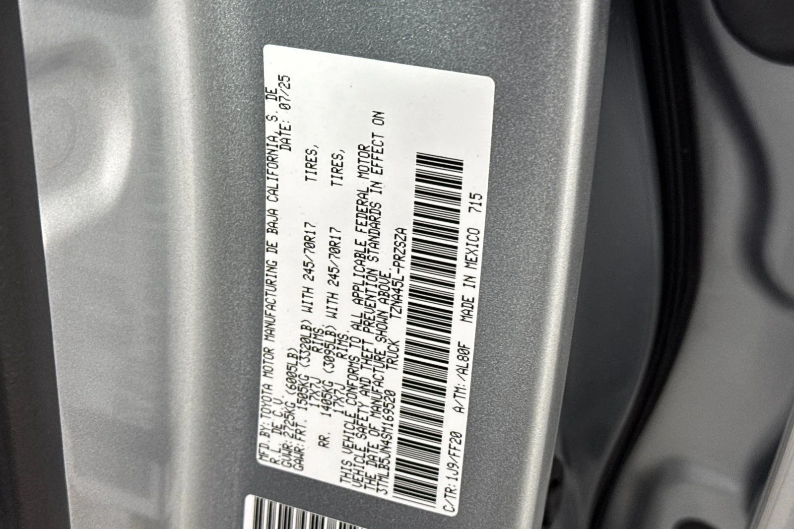 New 2025 Celestial Silver Metallic Toyota  SR5 image 27