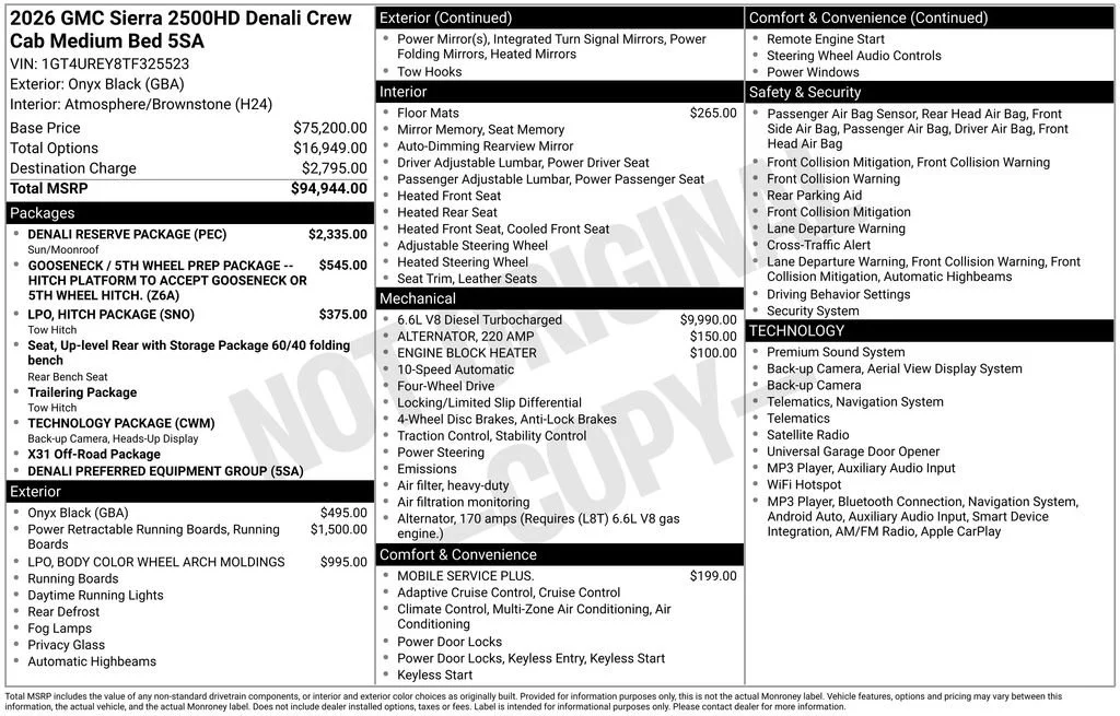 New 2026 Onyx Black GMC Denali image 19