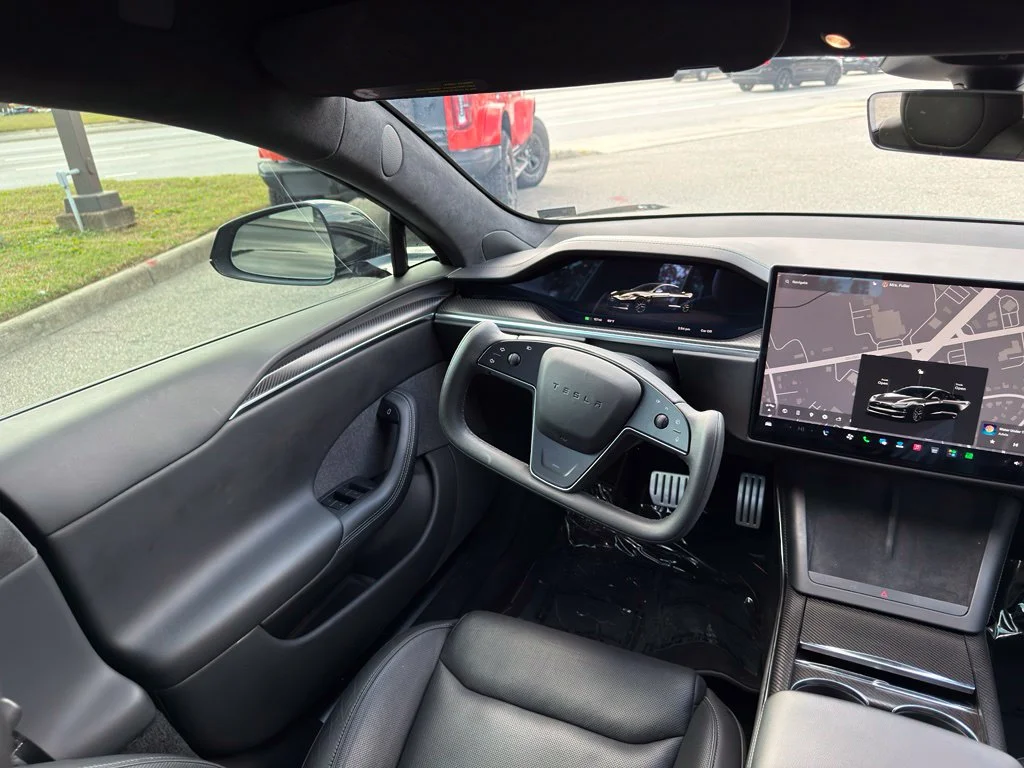 Used 2021 Black Tesla Plaid image 7