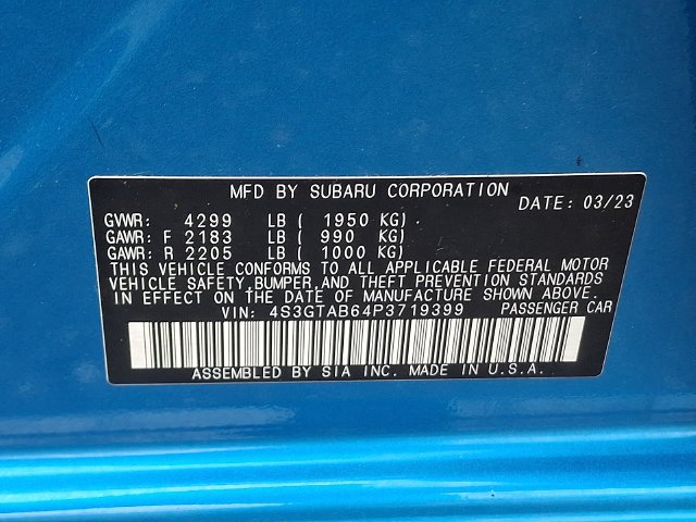 Certified Used 2023 Blue Subaru Base image 27