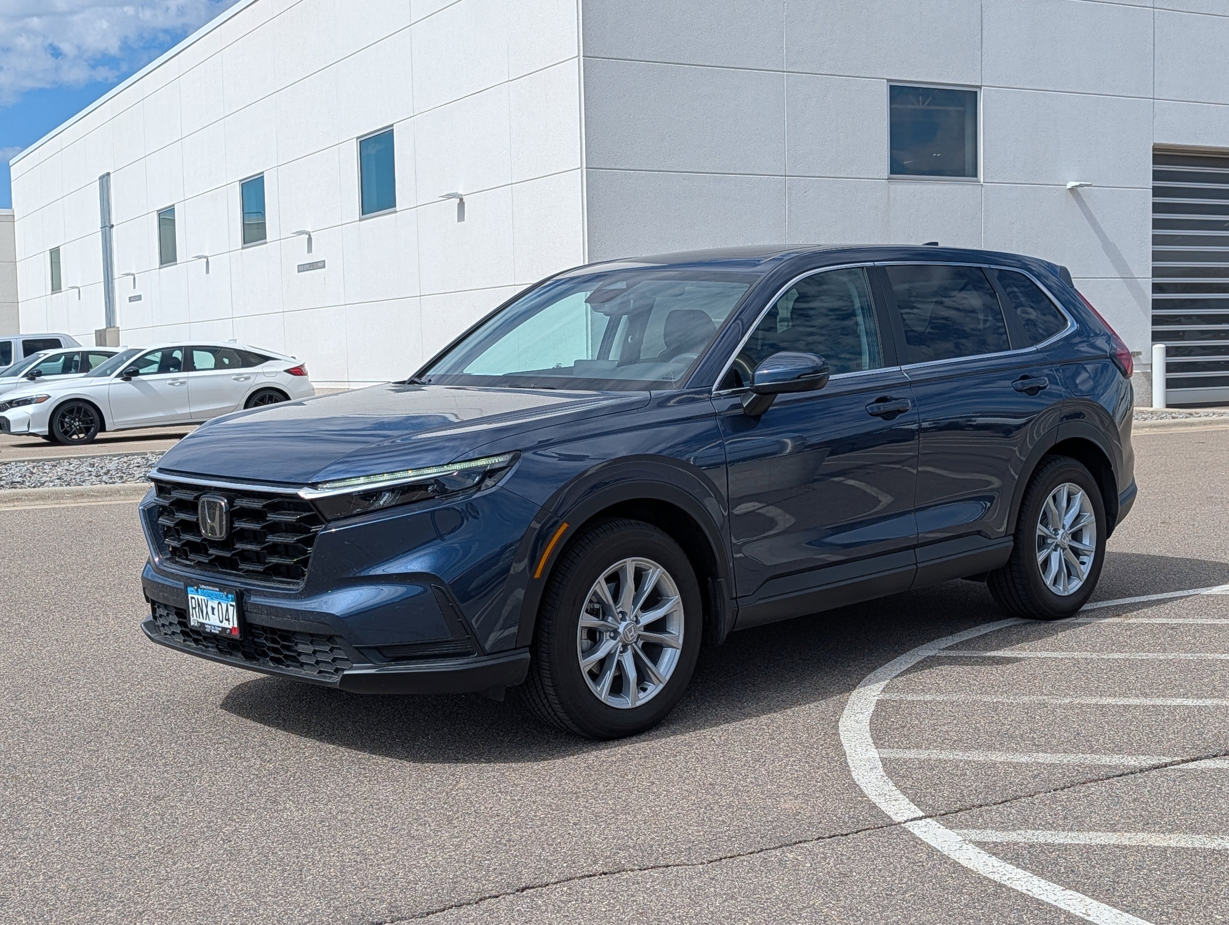 Used 2025 Honda CR-V EX with VIN 2HKRS4H40SH431766 for sale in Waite Park, Minnesota