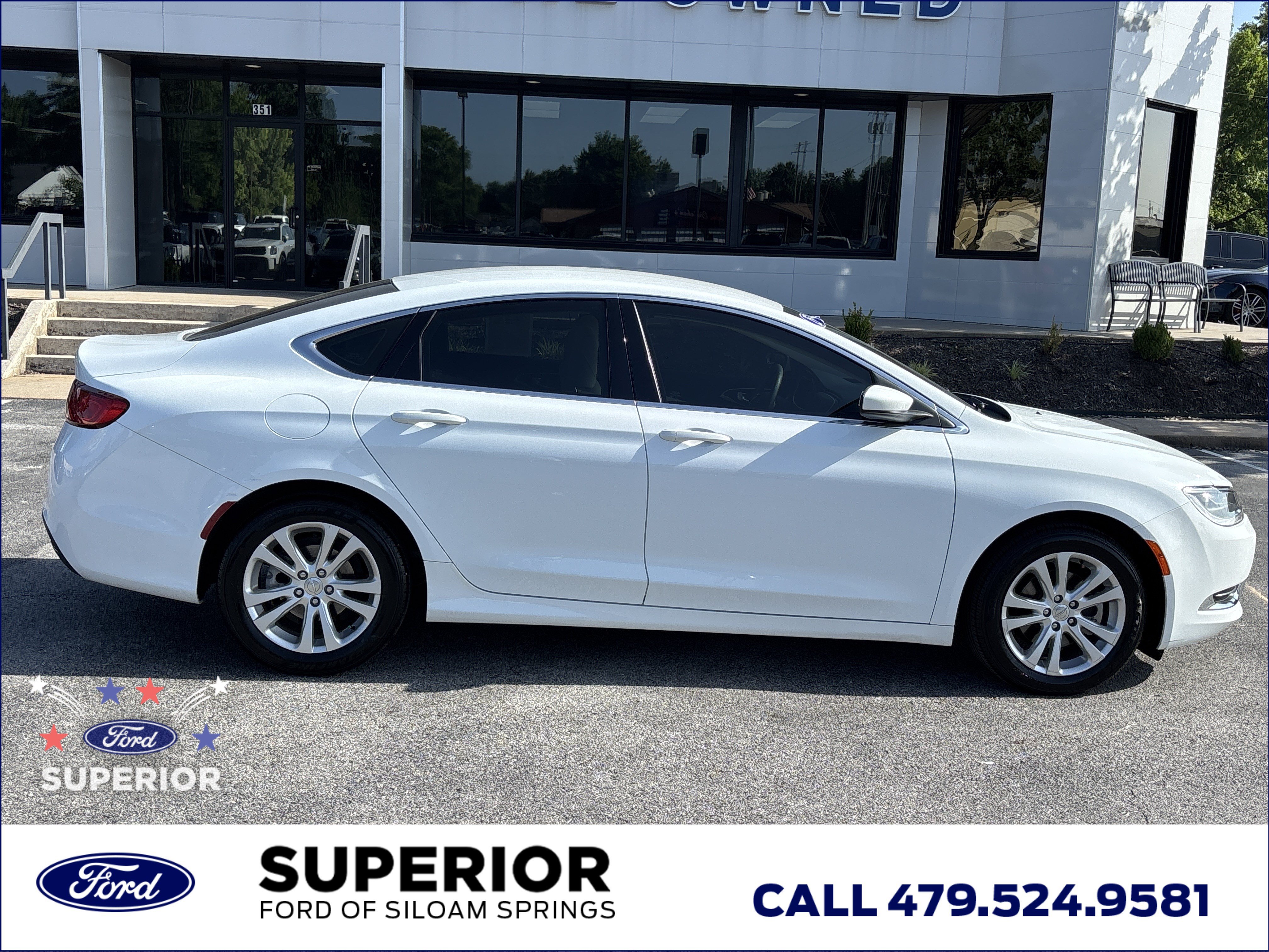 Used 2015 Chrysler 200 Limited with VIN 1C3CCCABXFN543118 for sale in Siloam Springs, AR
