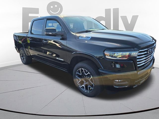 New 2027 Diamond Black Crystal Pearl-Coat Exterior Paint RAM Laramie image 3
