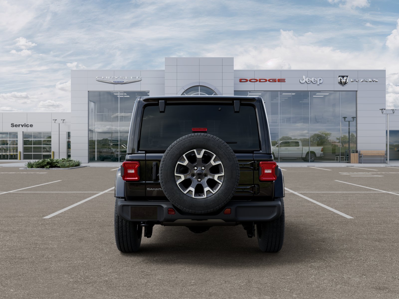 New 2026 Black Clear-Coat Exterior Paint Jeep 4-Door Sahara 4x4 image 7