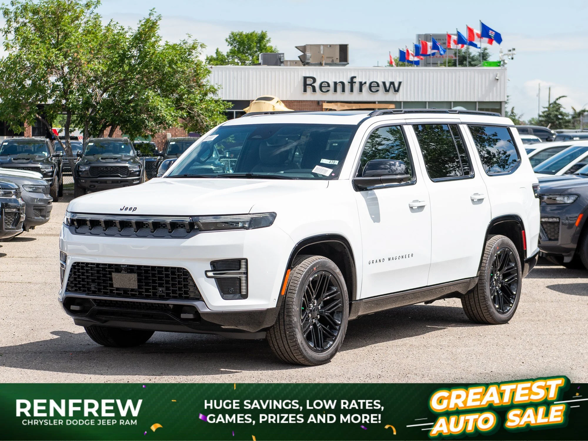 New 2026 White Jeep Limited Reserve* 4x4, Nappa Leather, HD Trailer Tow Pkg, 3-Panel Sunroof image 1