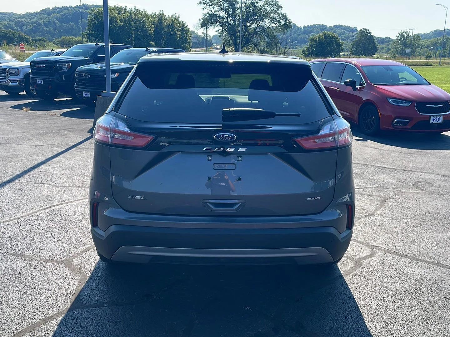 Used 2023 Carbonized Gray Metallic Ford SEL image 4