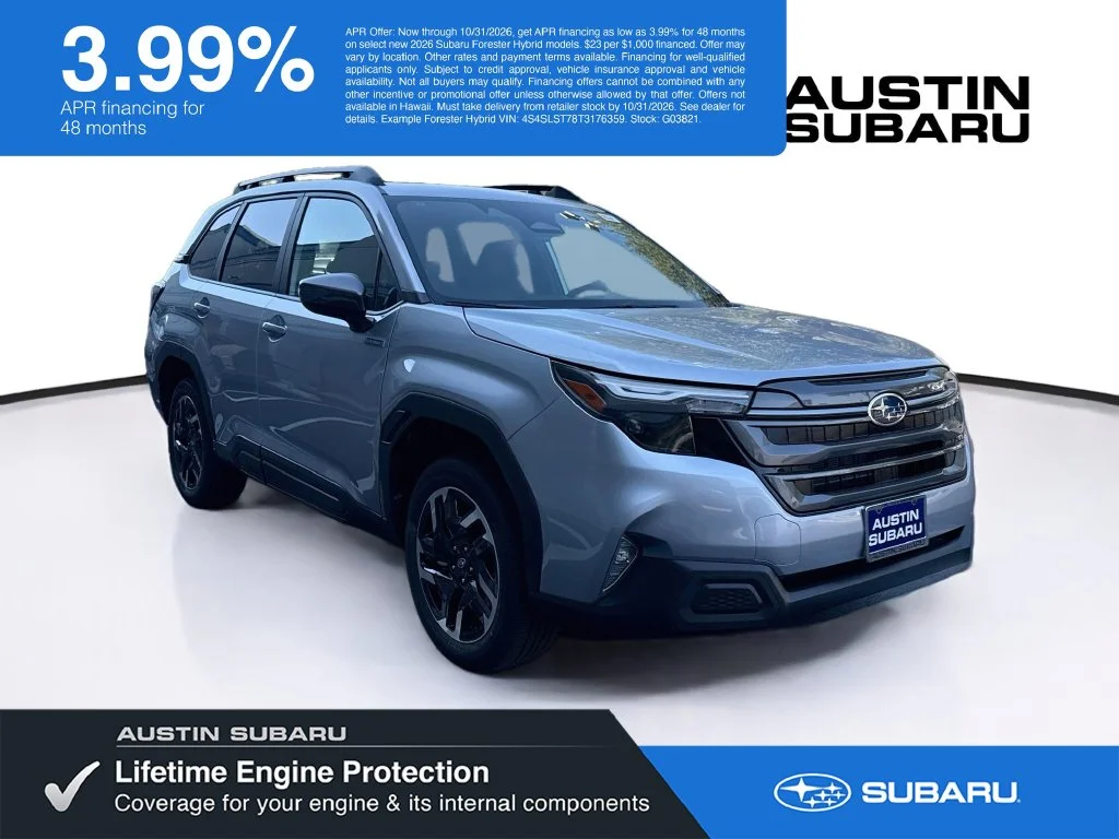 New 2026 Silver Subaru Premium Hybrid image 1
