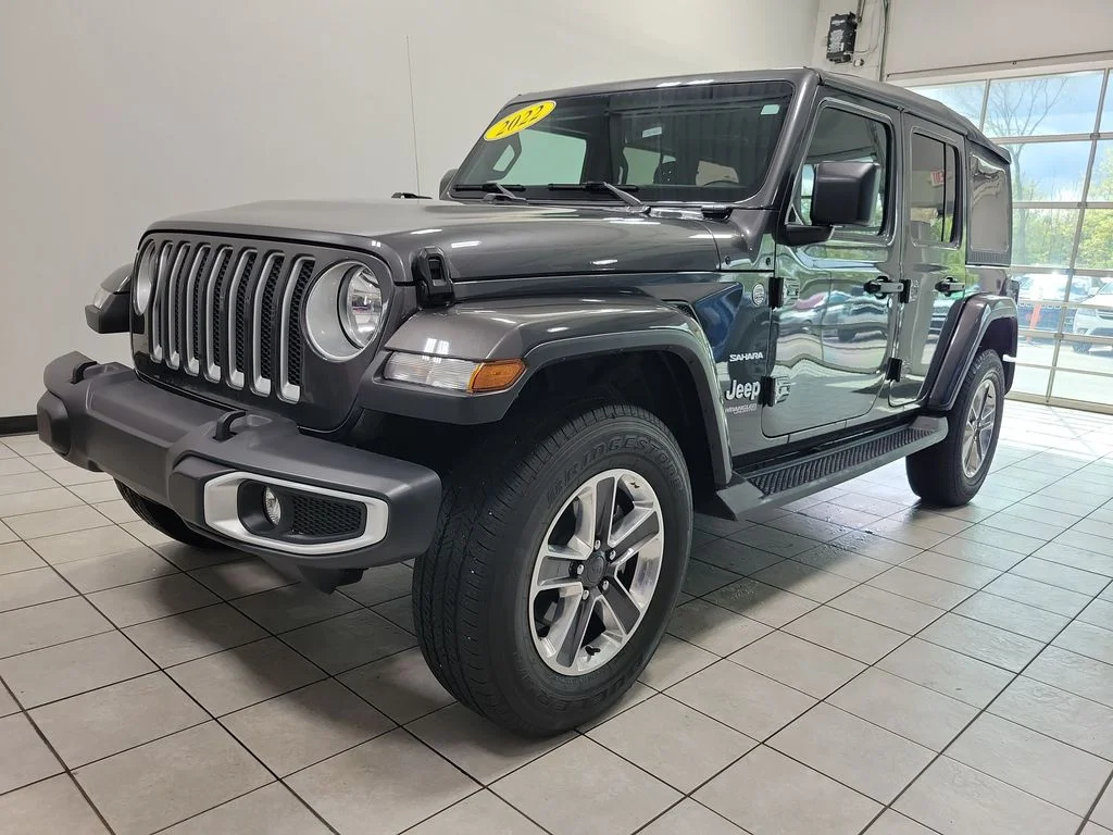 Certified Used 2022 Gray Jeep Unlimited Sahara image 5