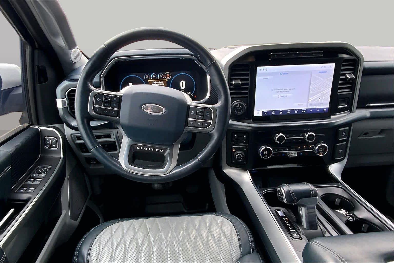 Used 2021 Star White Metallic Tri-Coat Ford Limited image 6