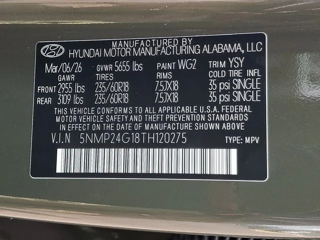 New 2026 Green Hyundai SEL image 18