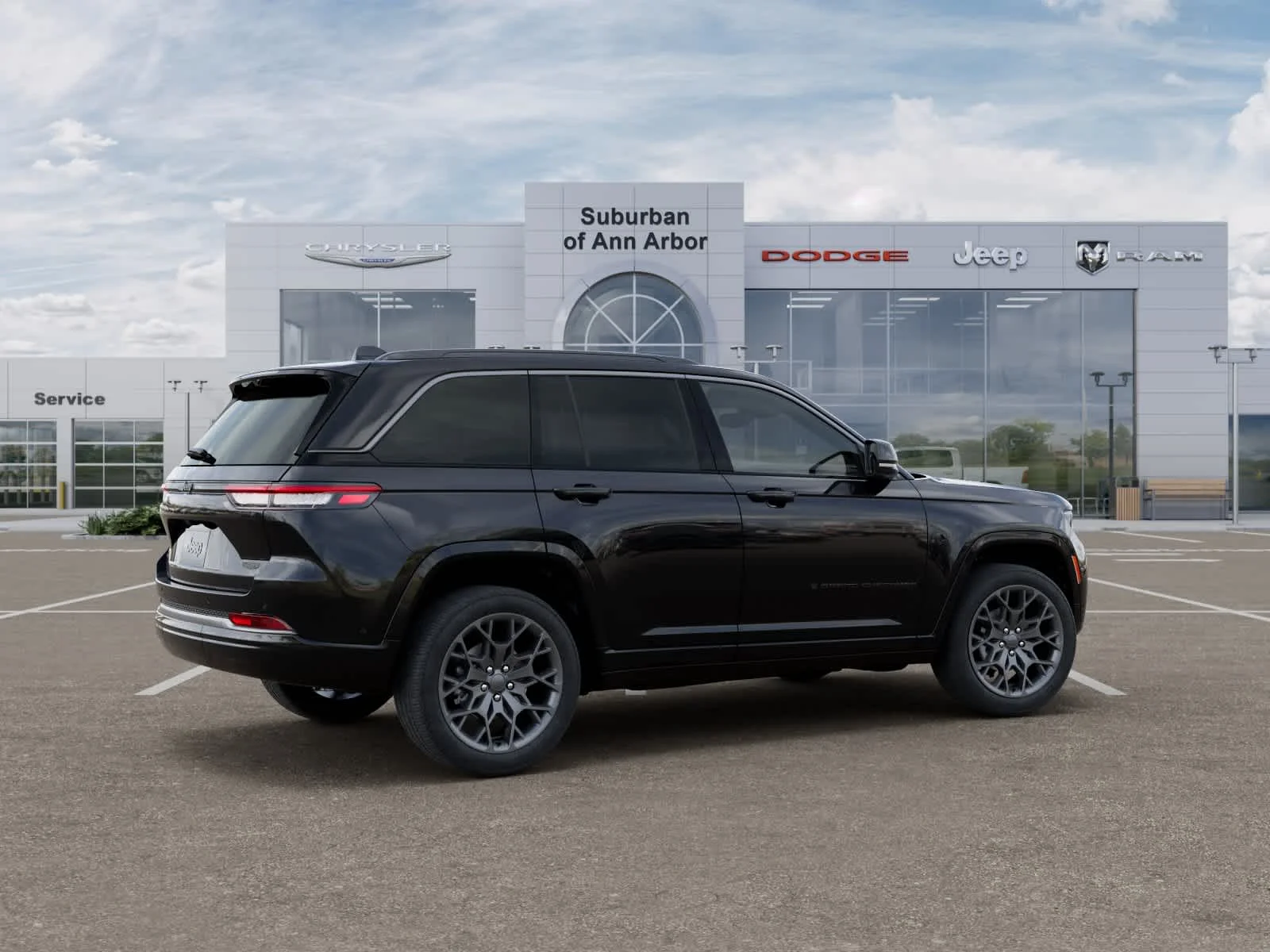 New 2026 Diamond Black Crystal Pearl-Coat Exterior Paint Jeep Summit image 4