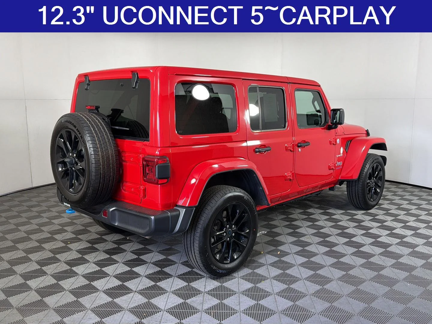 Used 2024 Firecracker Red Clearcoat Jeep Sahara image 5