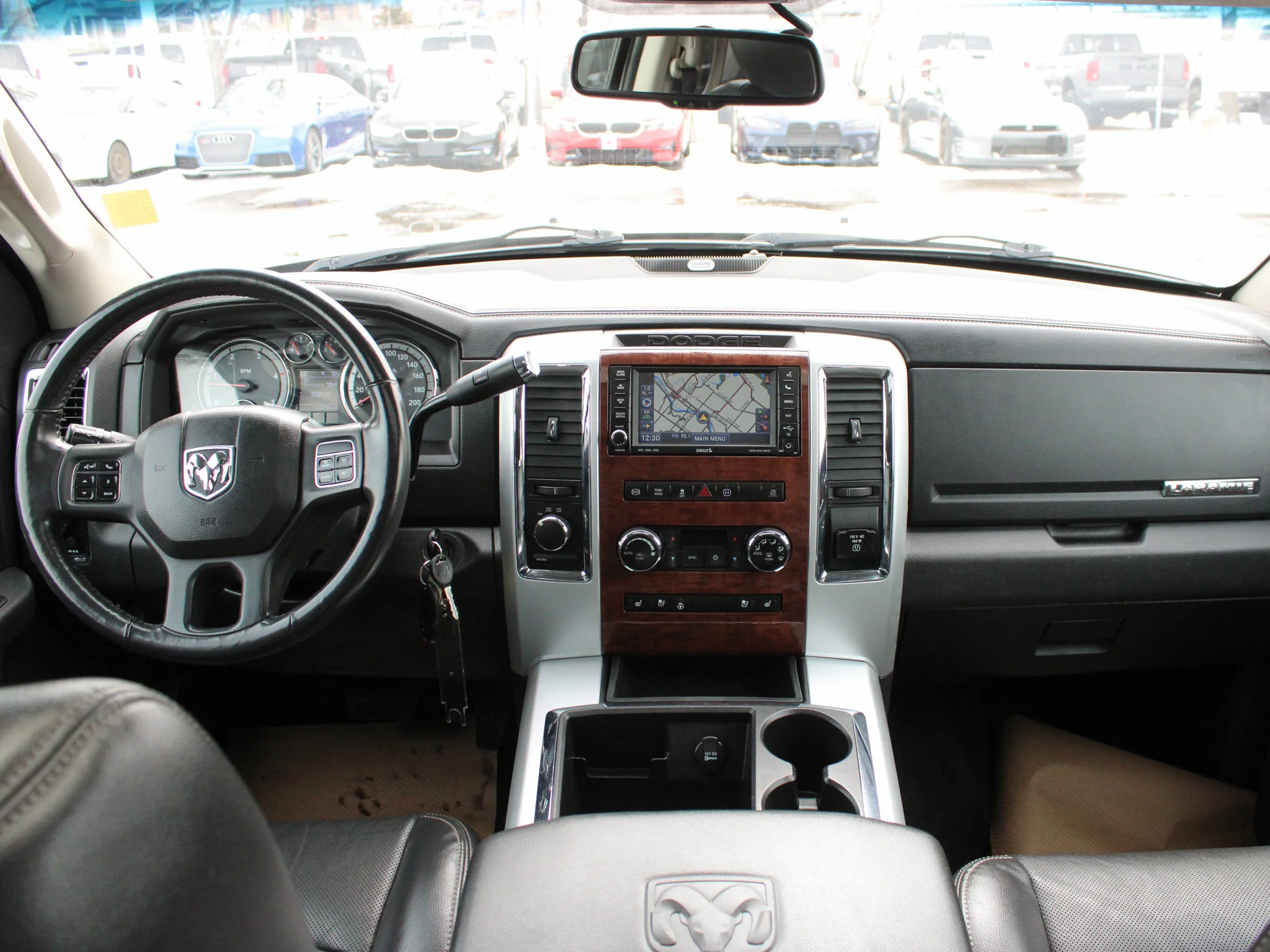 Used 2012 Silver RAM Laramie * Mechanic Special | Cummins | Heated Leather Seats | Canopy | Navigation image 4