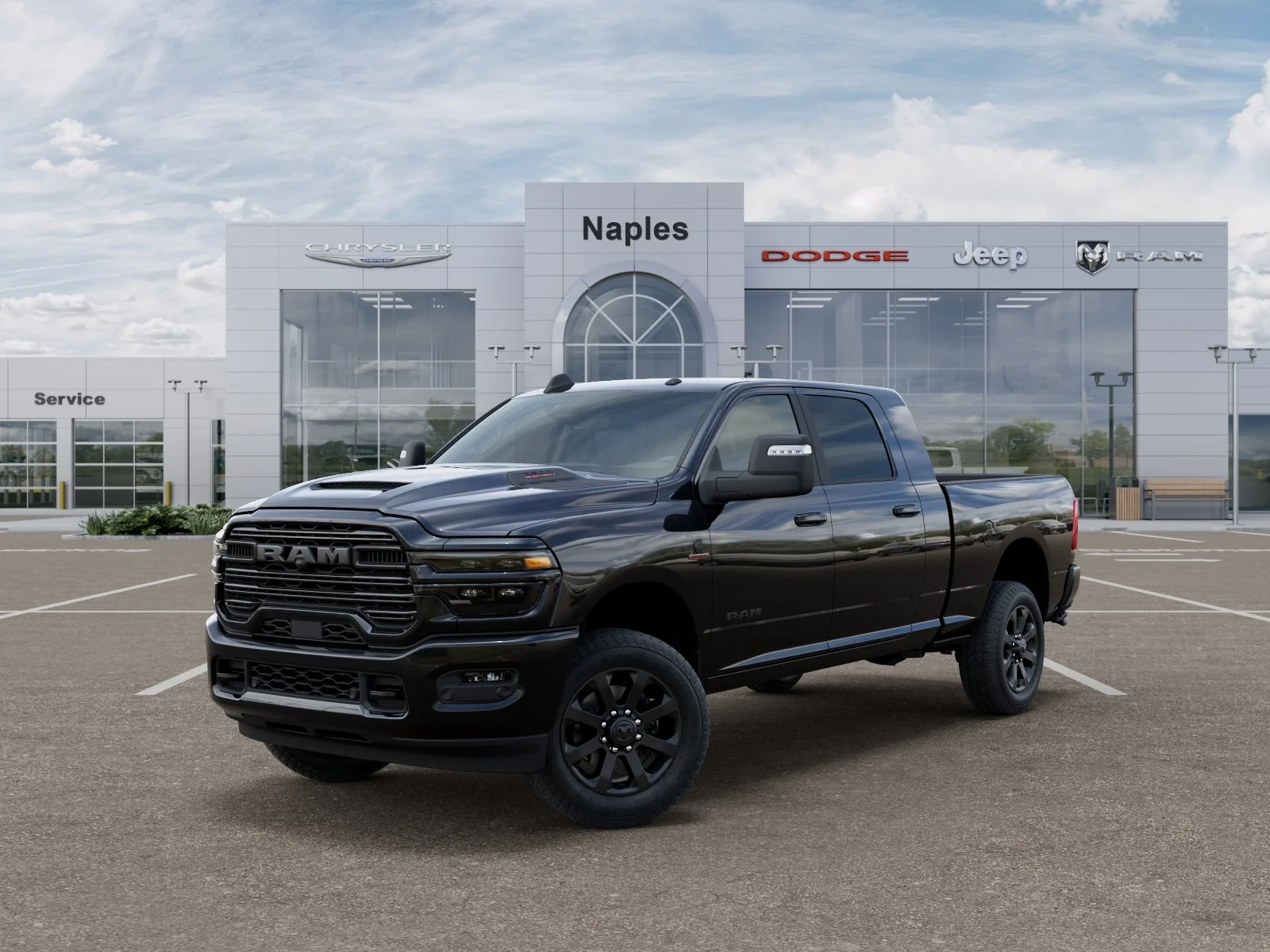 New 2026 Diamond Black Crystal Pearl-Coat Exterior Paint RAM Laramie image 27