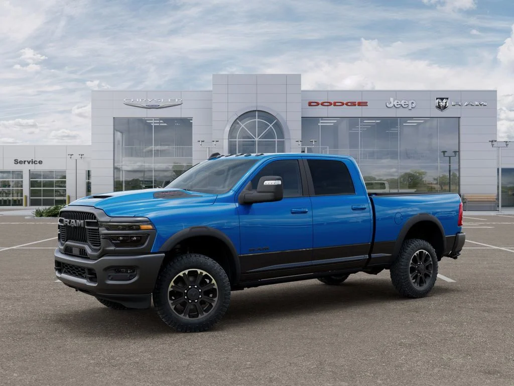 New 2026 Hydro Blue Pearl-Coat Exterior Paint RAM Rebel image 2