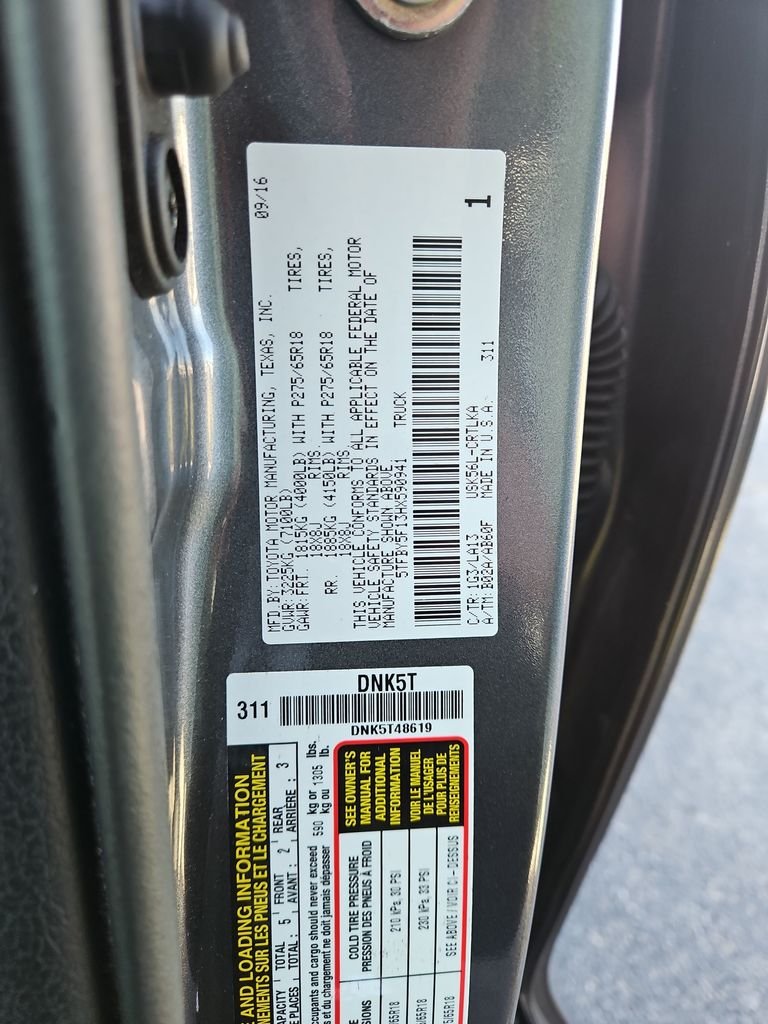 Used 2017 Magnetic Gray Metallic Toyota Limited image 30