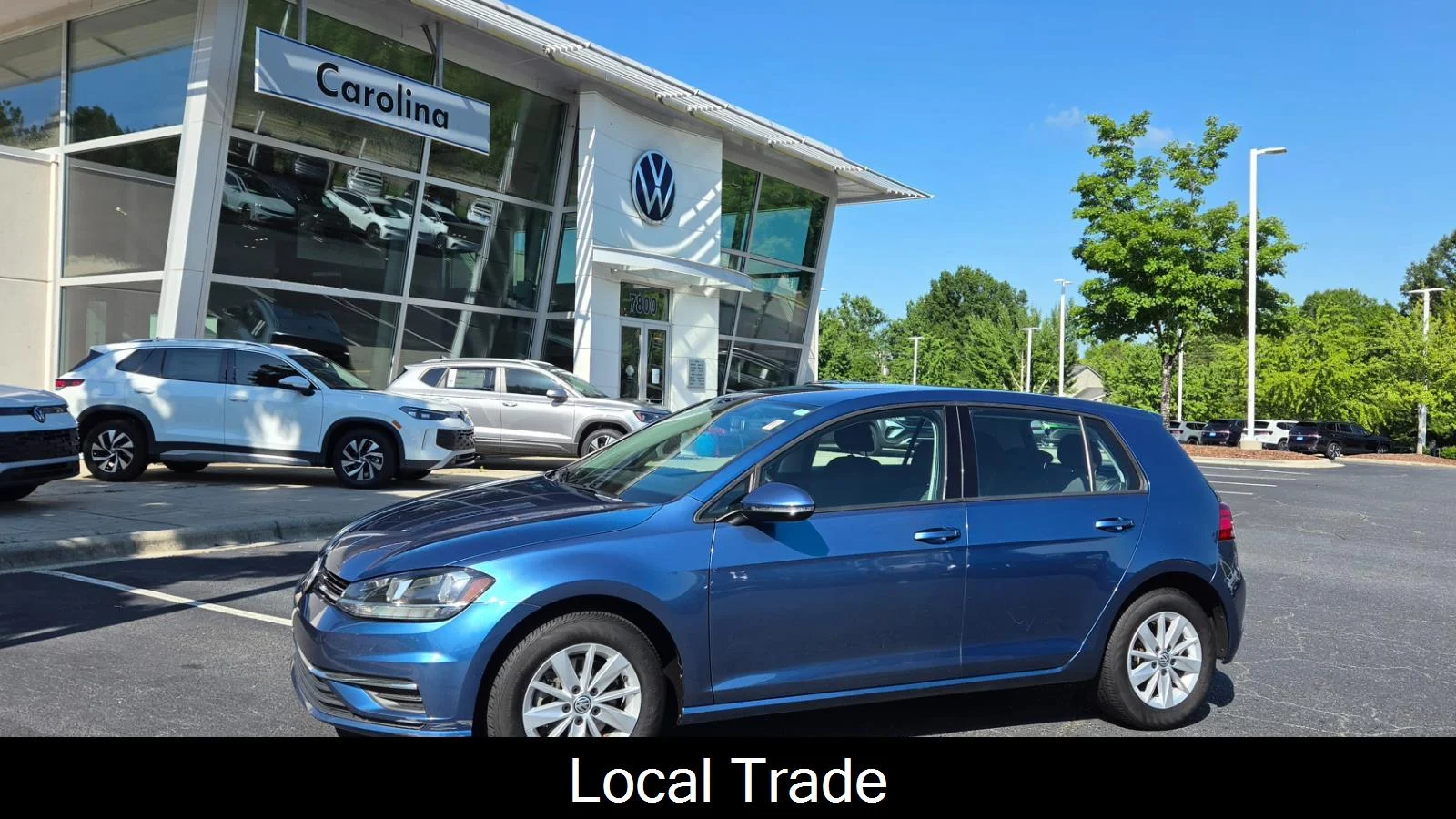 Used 2019 Silk Blue Metallic Volkswagen S image 1