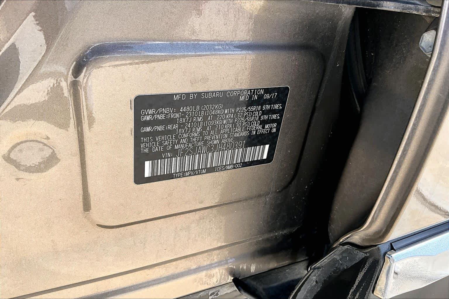 Used 2018 Sepia Bronze Metallic Subaru Touring image 35