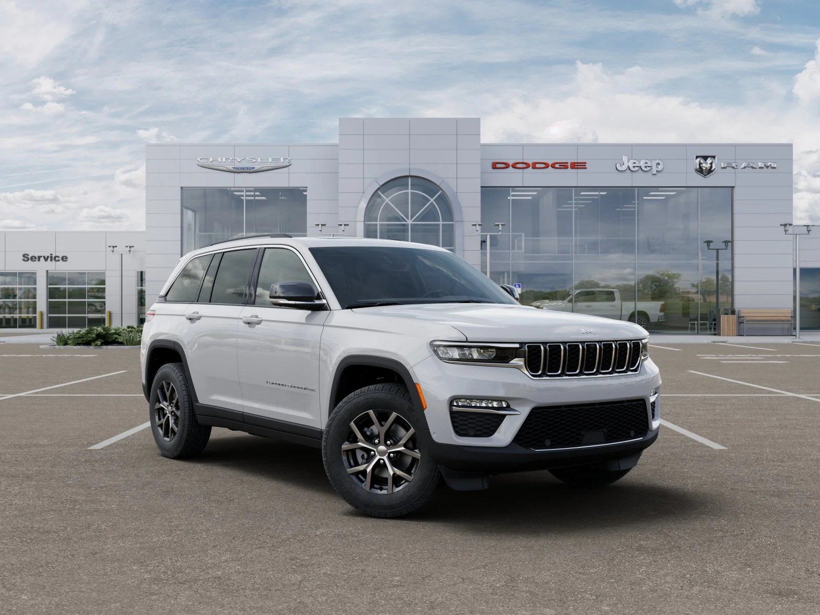New 2025 Bright White Clear-Coat Exterior Paint Jeep Limited image 32