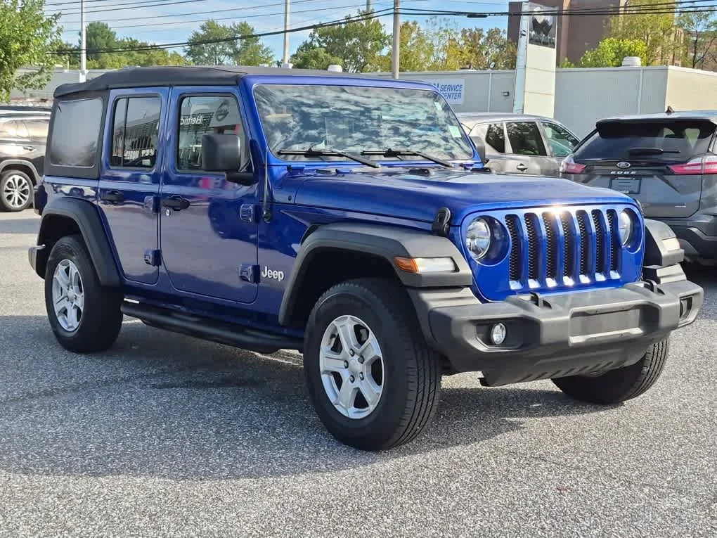 Used 2020 Jeep Wrangler Unlimited Sport S with VIN 1C4HJXDG9LW215927 for sale in Newark, DE