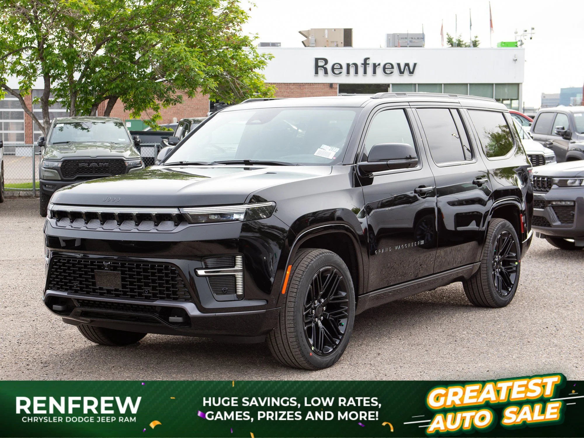 New 2026 Black Jeep Limited Reserve* 4x4, Head-Up Display, Pwr Boards, McIntosh Audio image 1