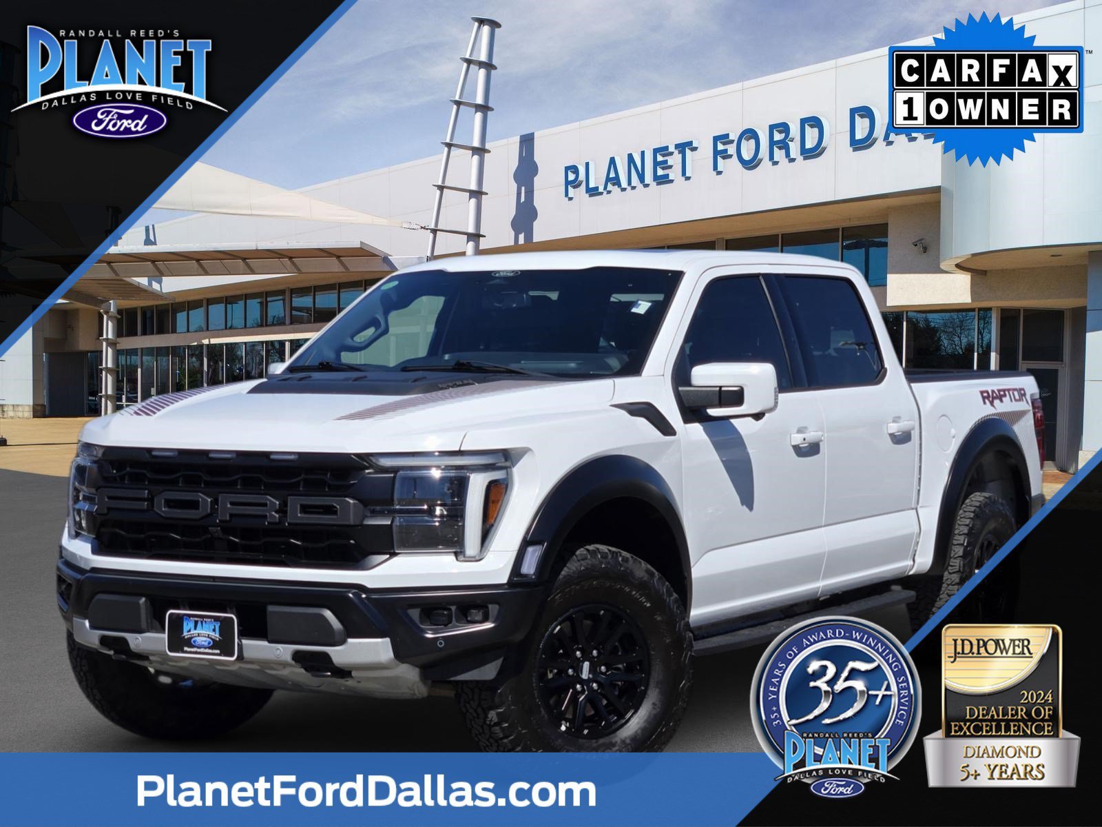 Used 2025 Oxford White Ford Raptor image 1