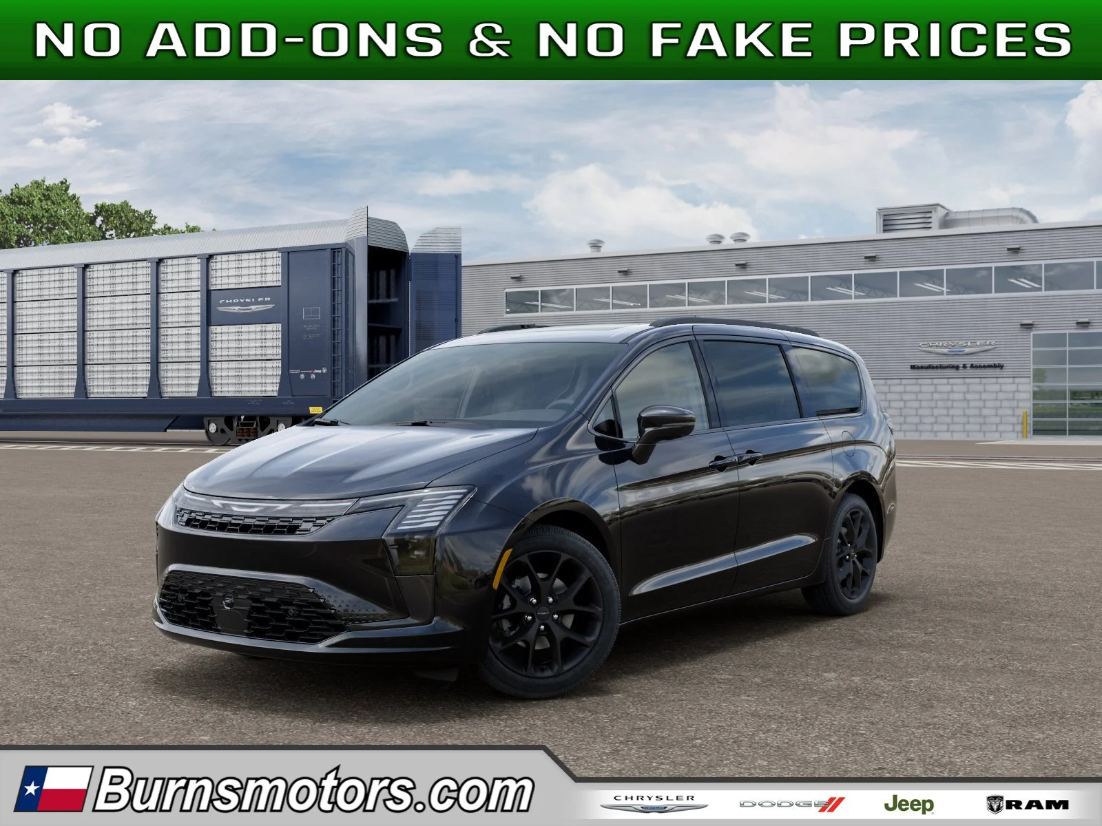 New 2027 Diamond Black Crystal Pearl-Coat Exterior Paint Chrysler Limited image 1