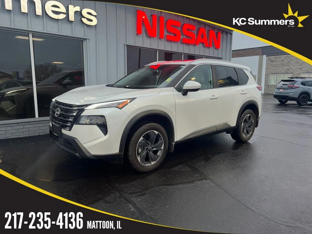 Certified Used 2025 White Pearl Nissan SV image 1