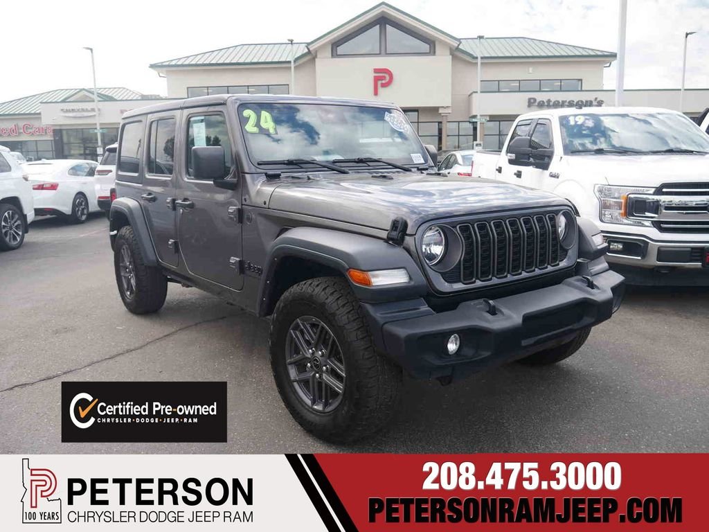 Certified Used 2024 Gray Jeep Sport S image 1