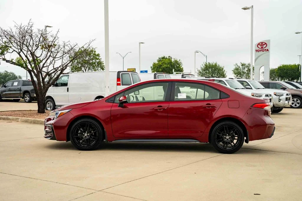Certified Used 2025 Red Toyota SE image 2