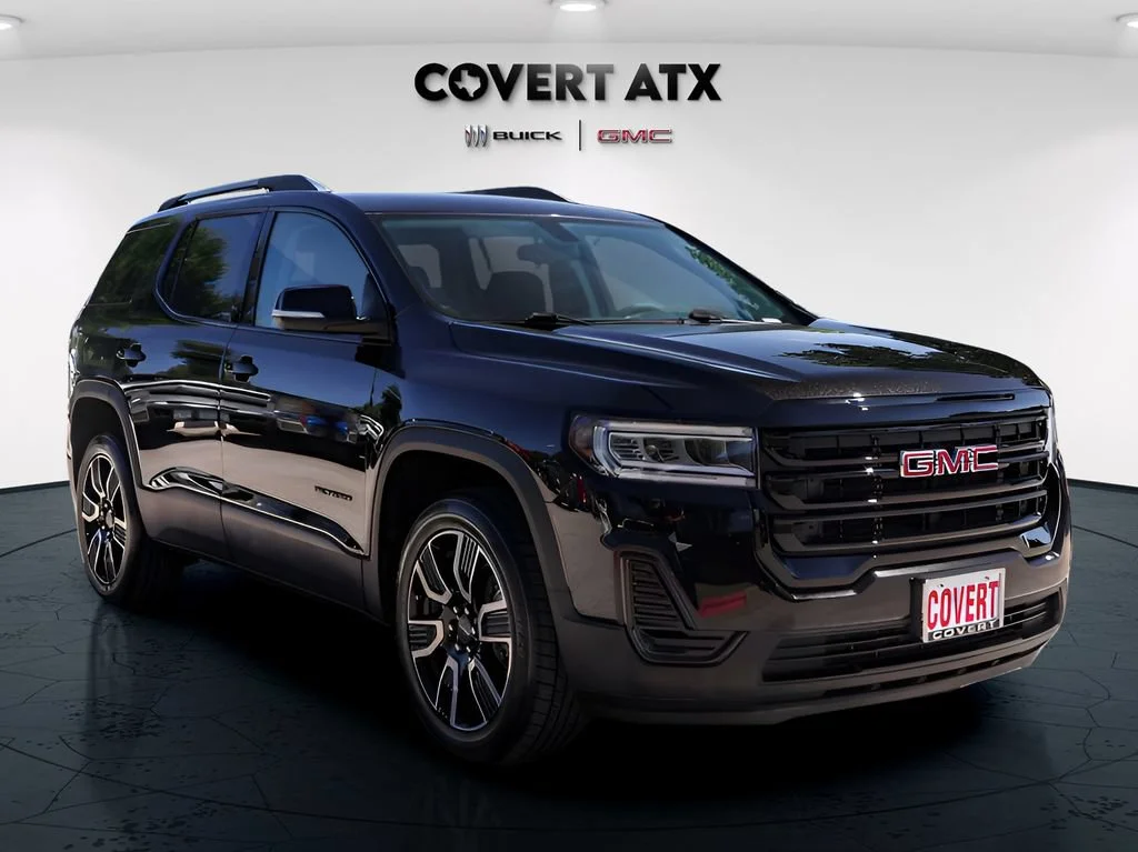 Used 2021 EBONY TWILIGHT METALLIC GMC SLE image 9