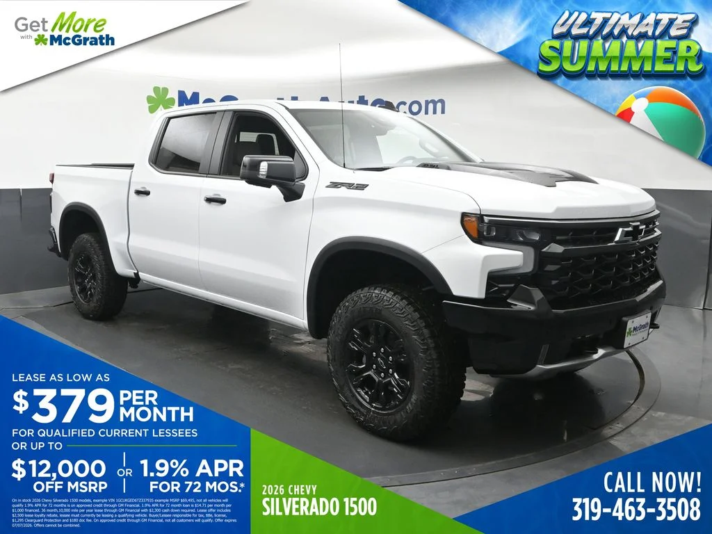 New 2026 White Chevrolet ZR2 image 1