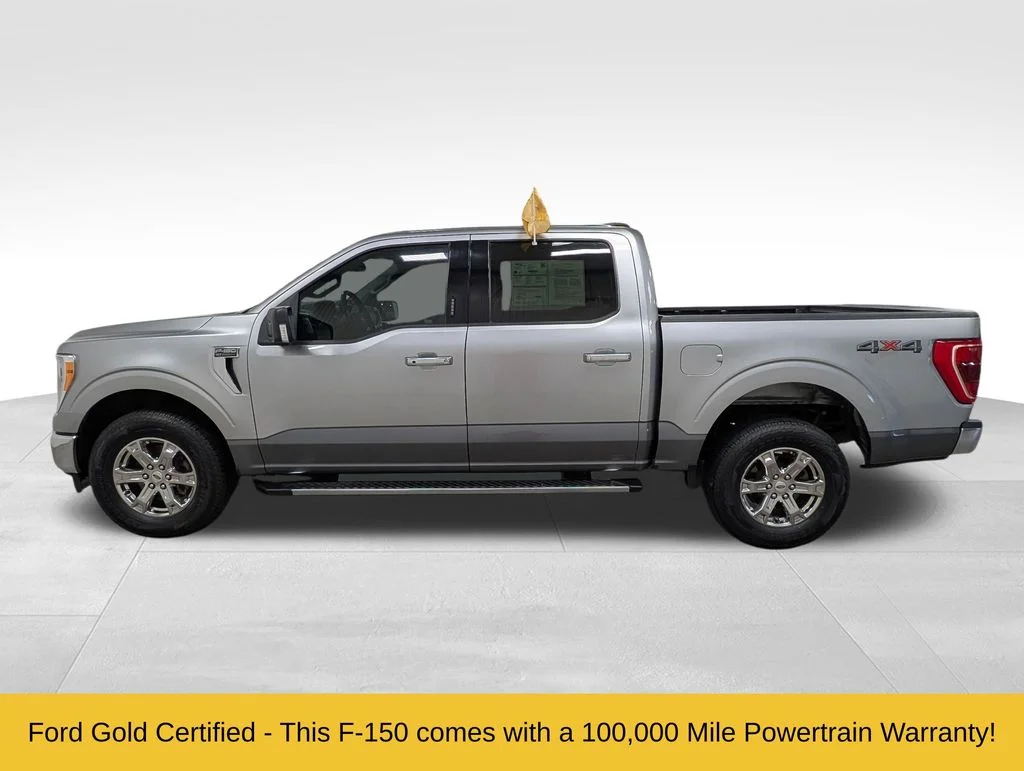 Certified Used 2021 Iconic Silver Metallic Ford XLT image 1