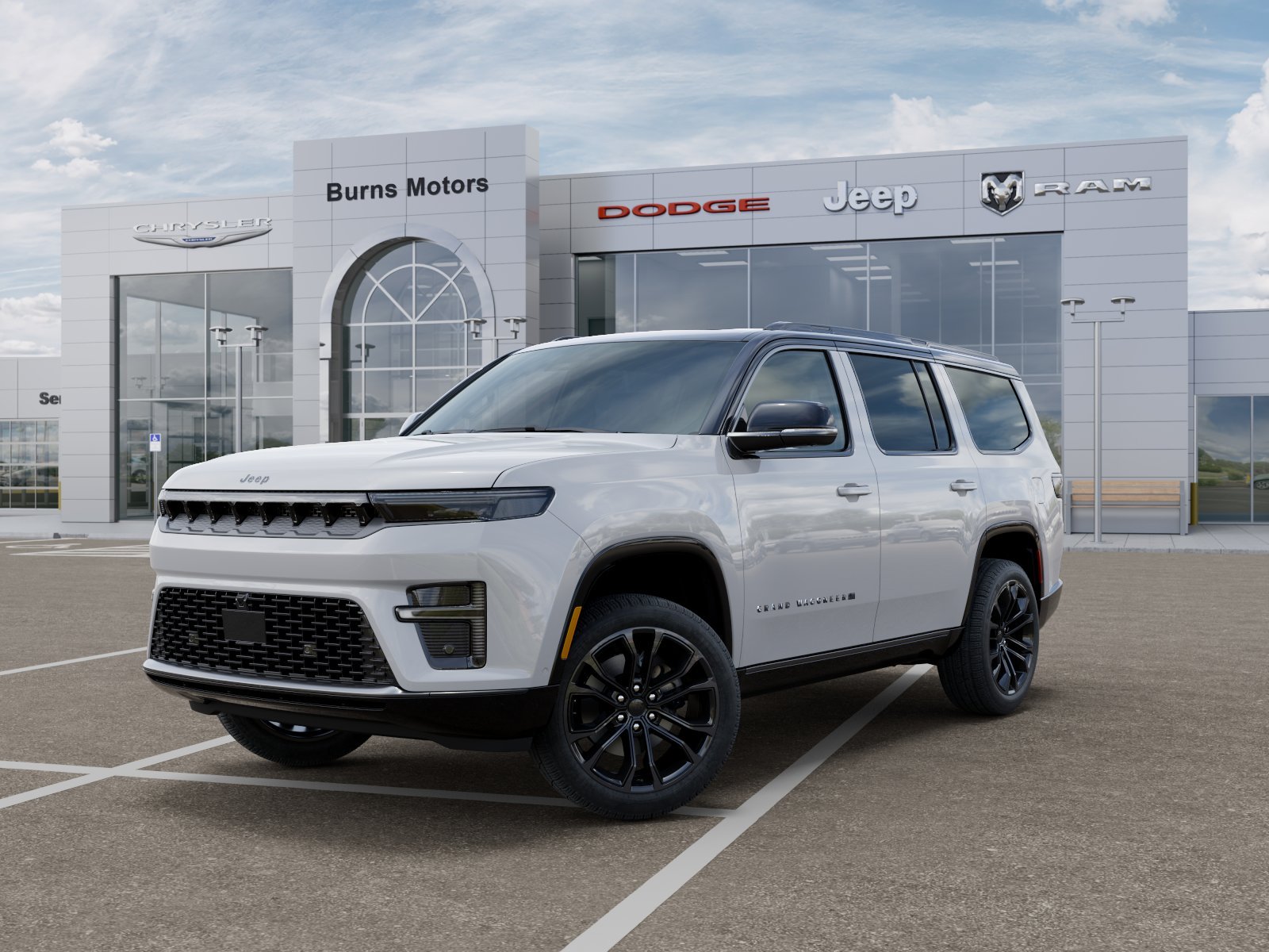 New 2026 Bright White Clear-Coat Exterior Paint Jeep Summit Reserve Black image 27