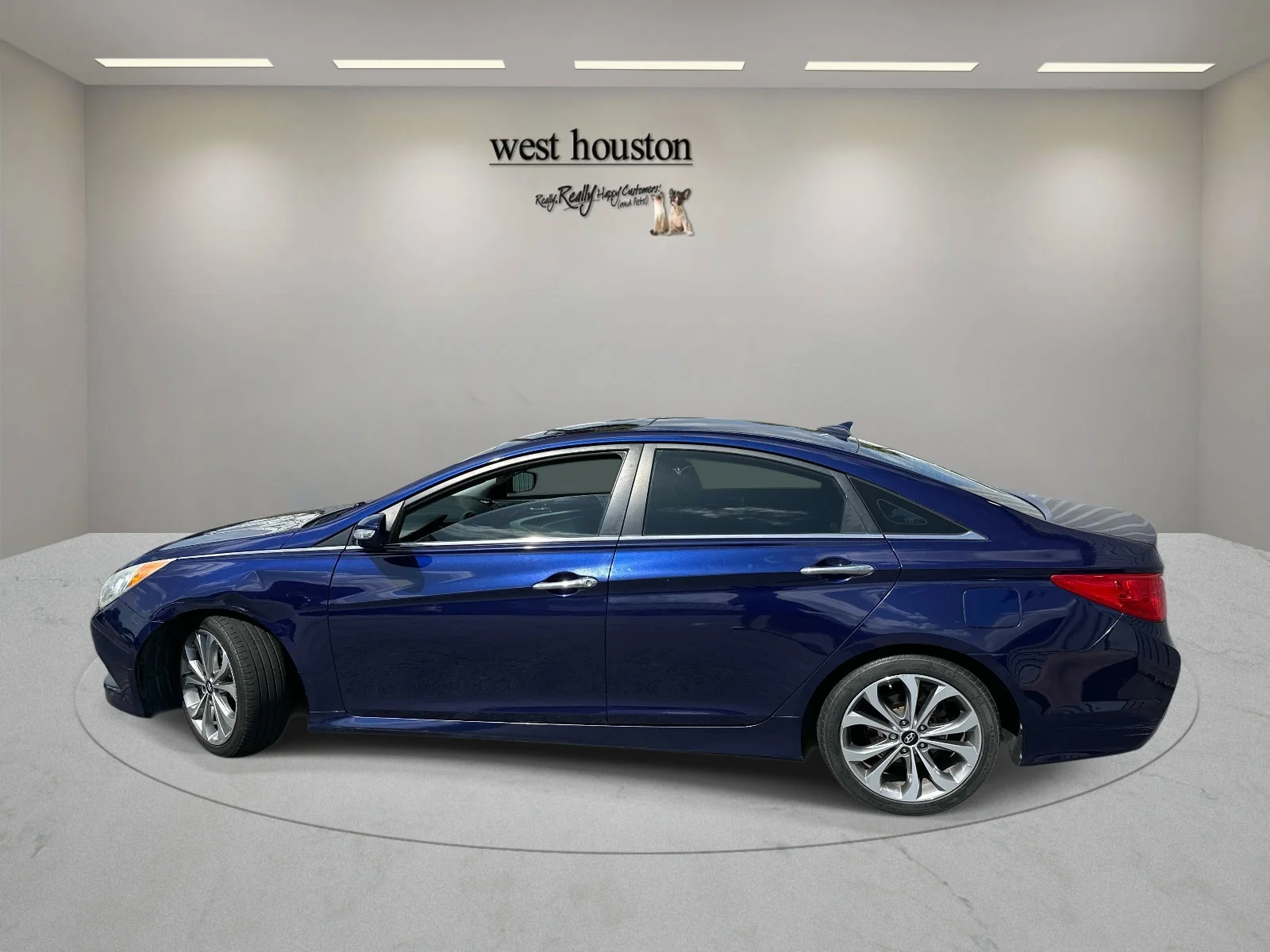 Used 2014 Indigo Blue Pearl Hyundai Limited image 8