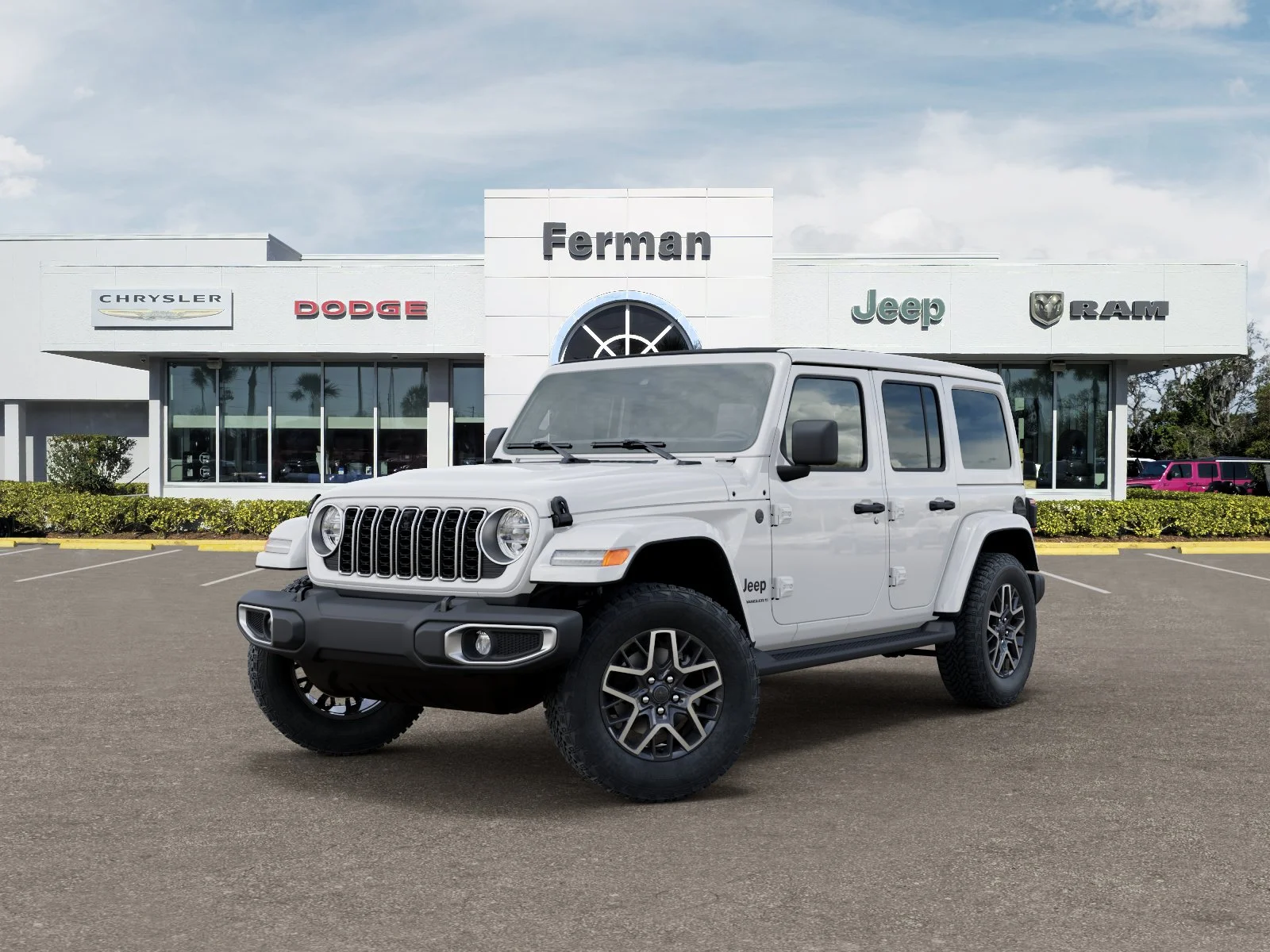 New 2026 Bright White Clear-Coat Exterior Paint Jeep Sahara image 2