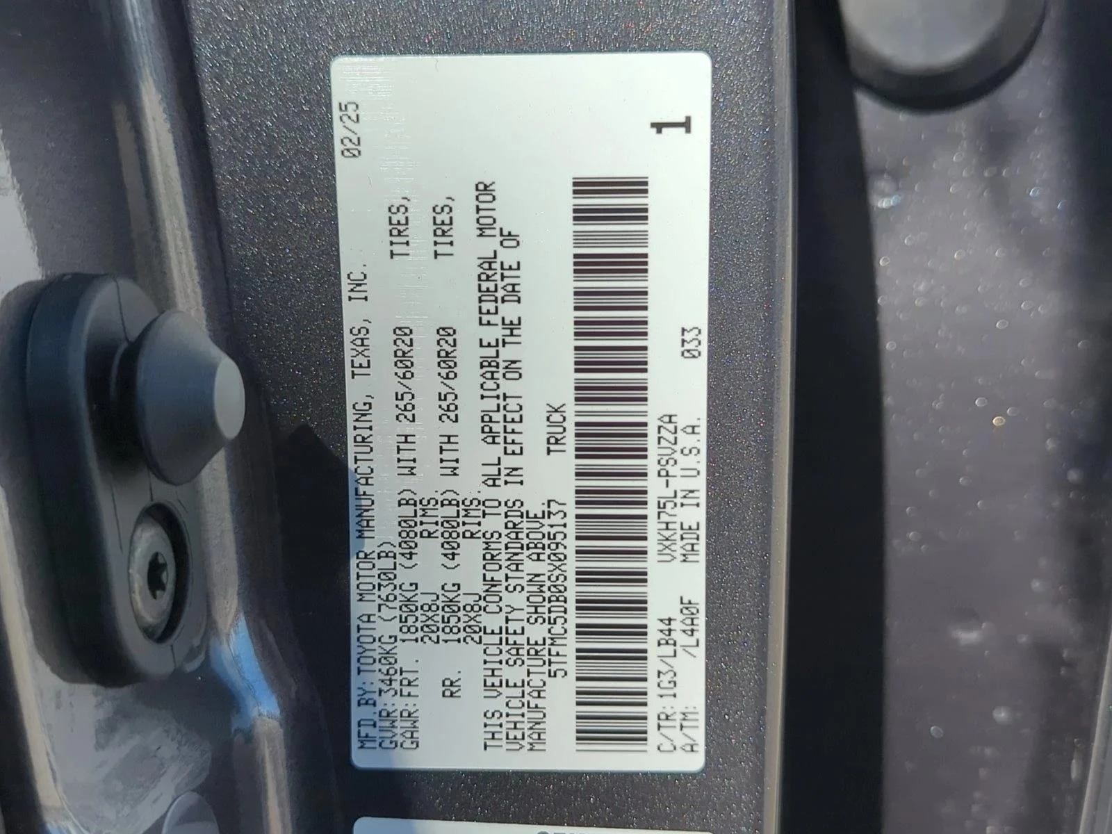 Used 2025 Magnetic Gray Metallic Toyota 1794 Edition Hybrid image 18