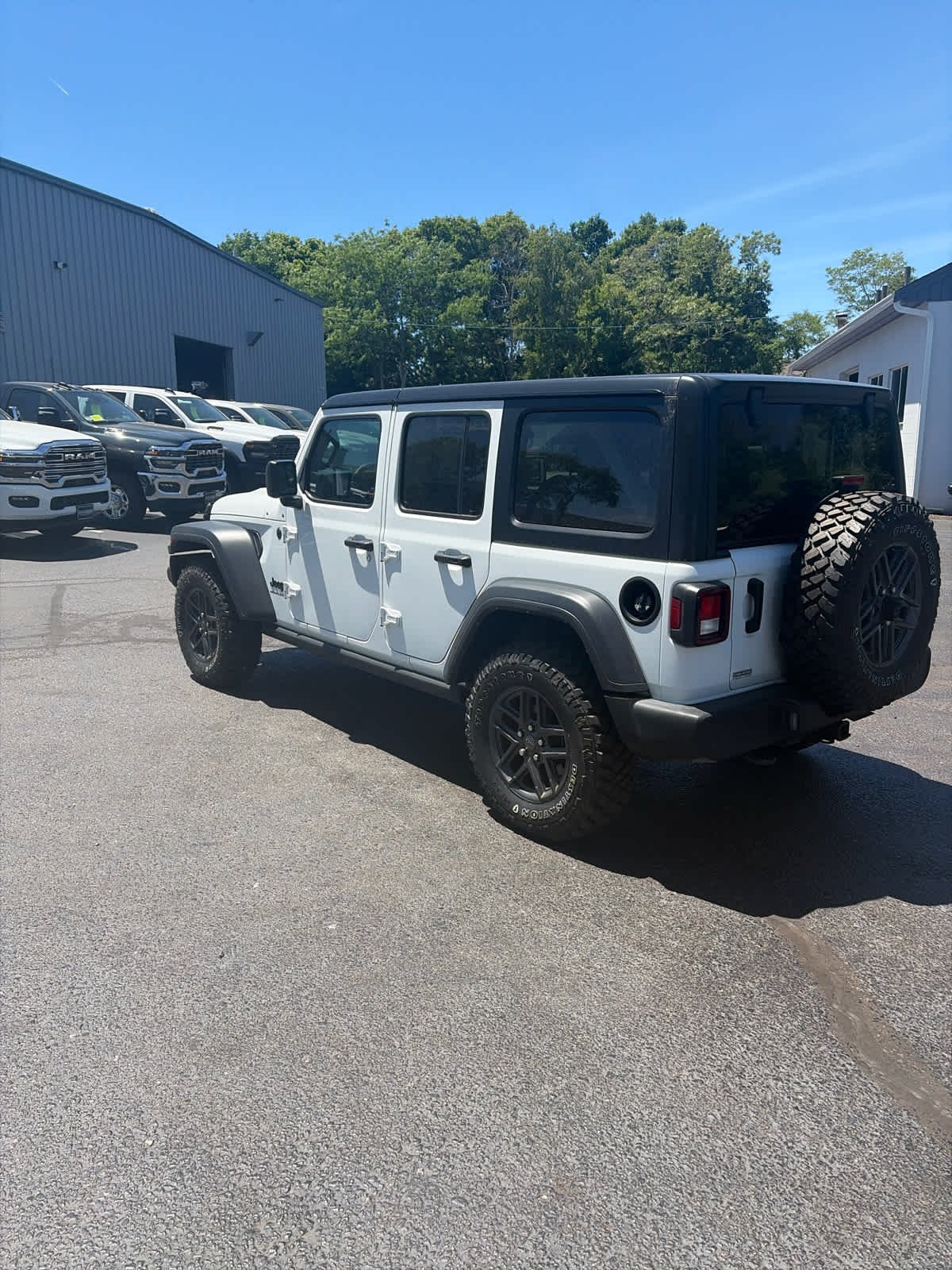 Used 2024 Bright White Clearcoat Jeep Sport S image 5