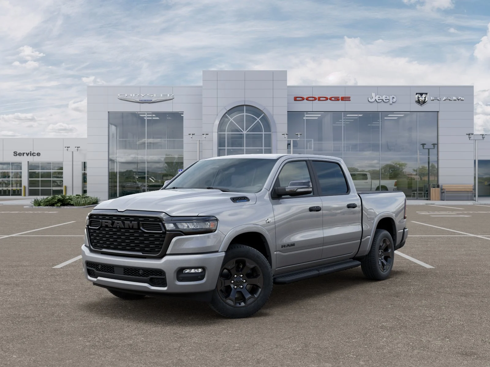 New 2026 Billet Silver Metallic Clear-Coat Exterior Paint RAM Big Horn/Lone Star image 37