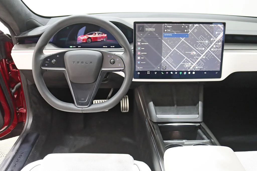 Used 2023 Red Tesla Plaid image 14