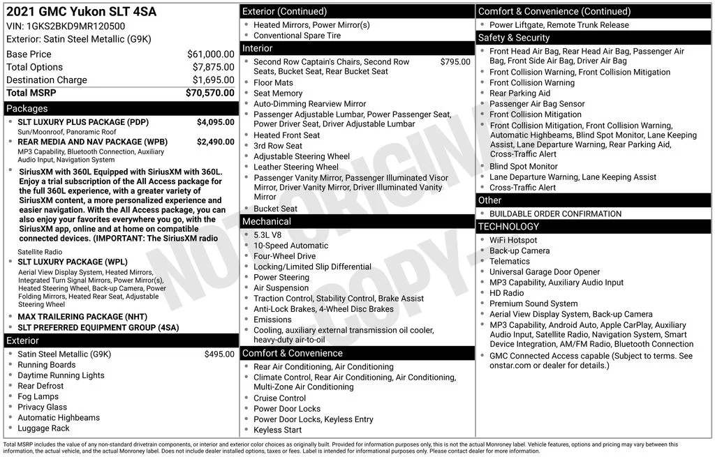 Used 2021 Gray GMC SLT image 2