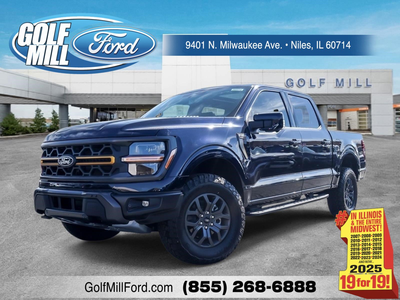 New 2026 Antimatter Blue Metallic Ford Tremor image 1