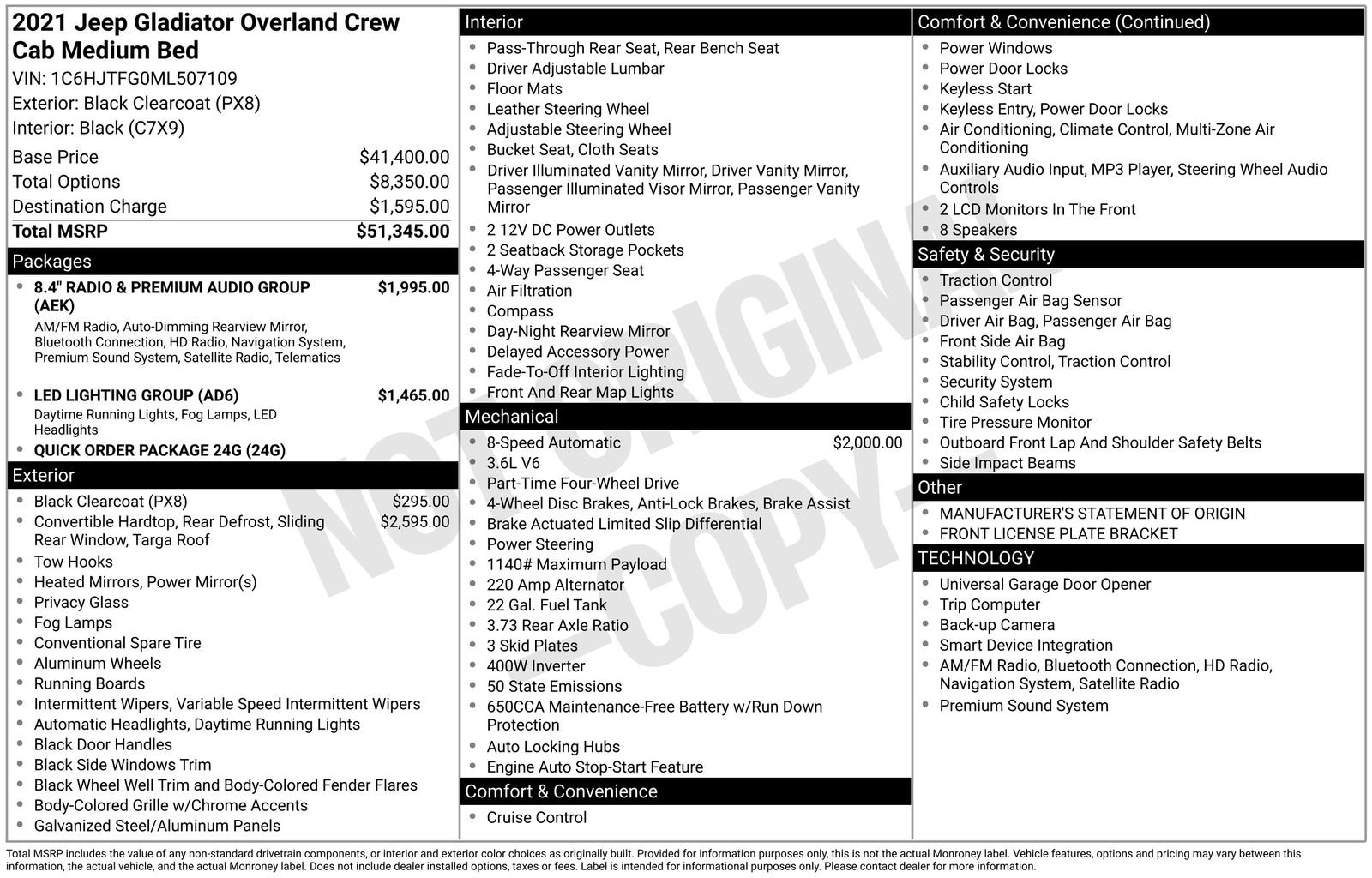 2021 Jeep Gladiator Overland - Photo 60