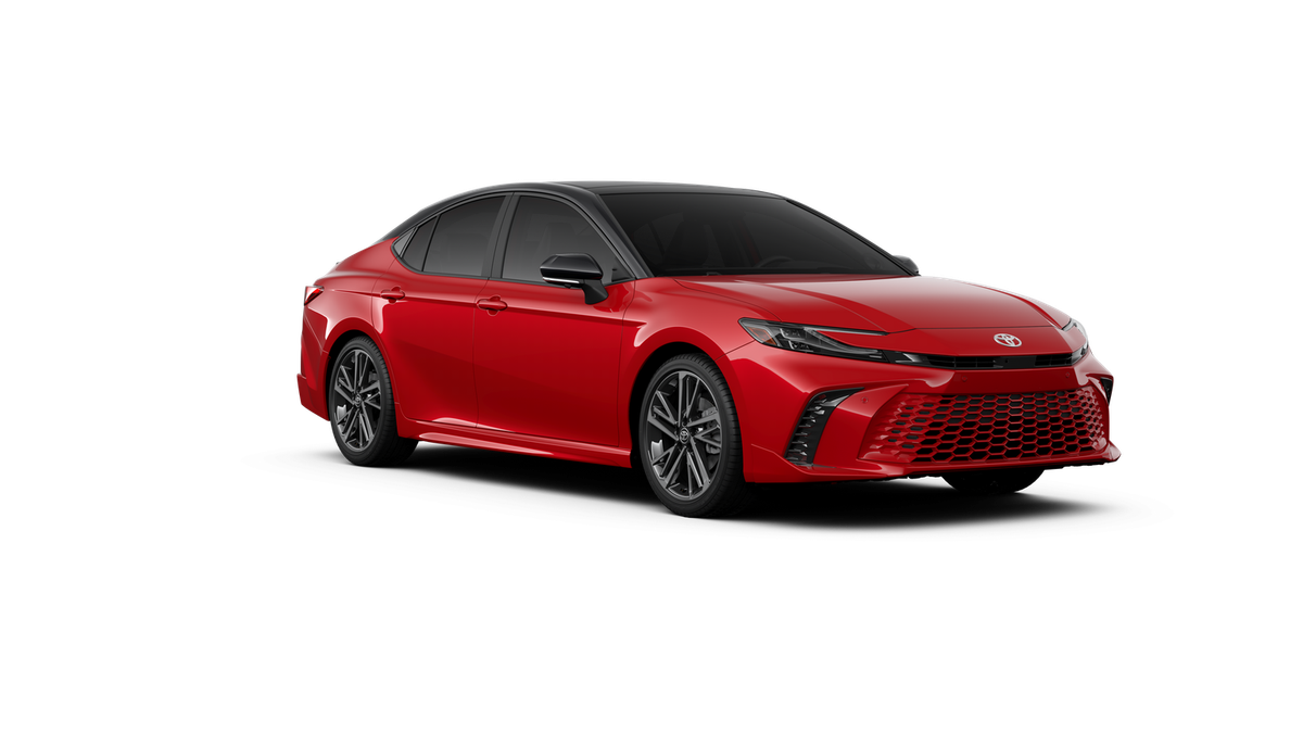 New 2026 Supersonic Red with Midnight Black Metallic roof Toyota XSE image 15