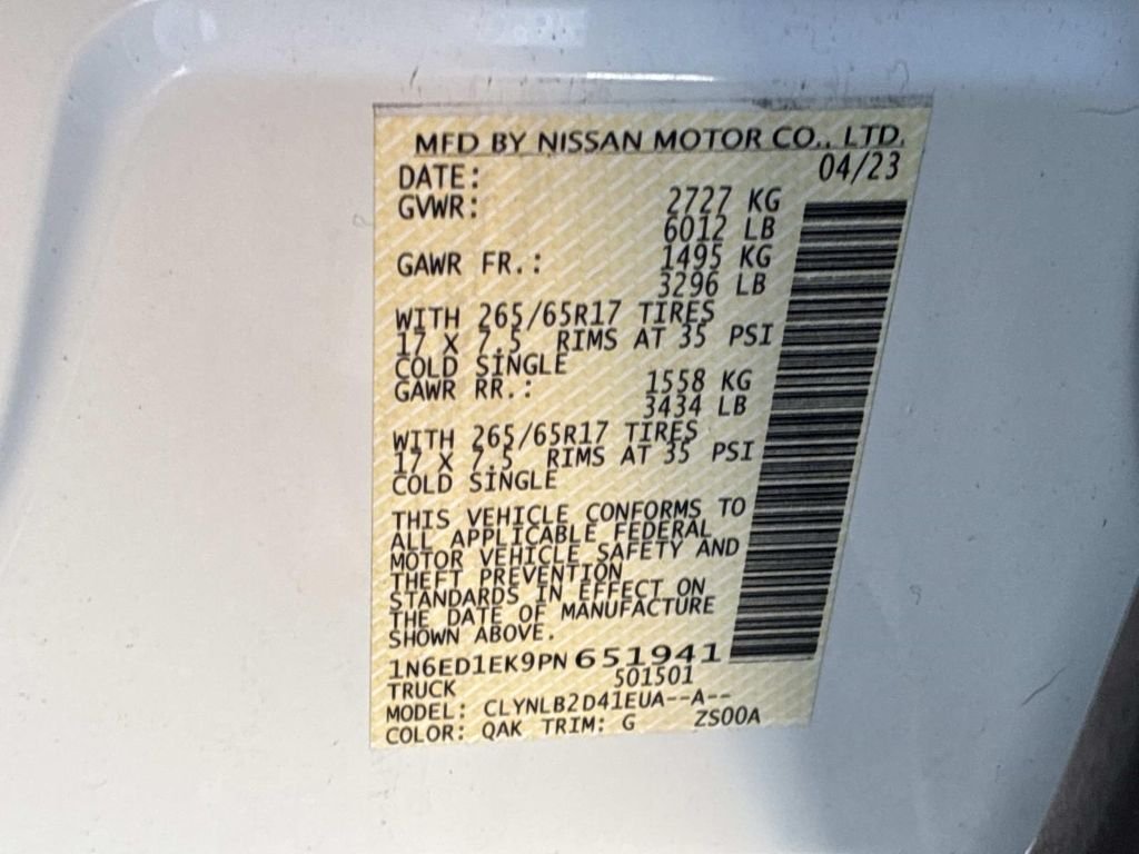 Used 2023 White Nissan SV image 21