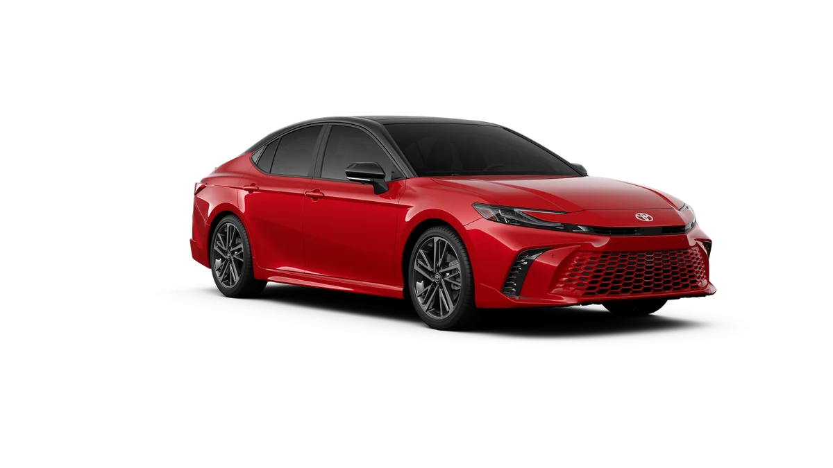 New 2026 Supersonic Red with Midnight Black Metallic roof Toyota XSE image 15