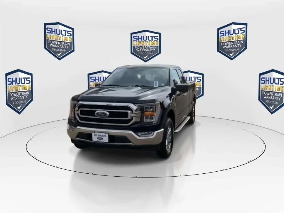 Used 2022 Antimatter Blue Metallic Ford XLT image 5