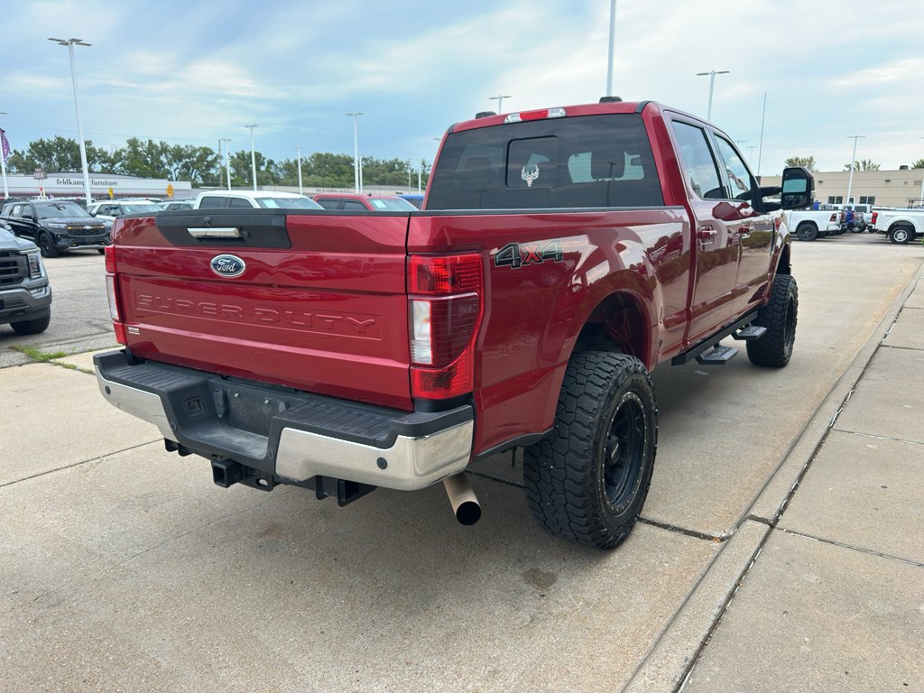 Used 2021 Rapid Red Metallic Tinted Clearcoat Ford LARIAT image 3