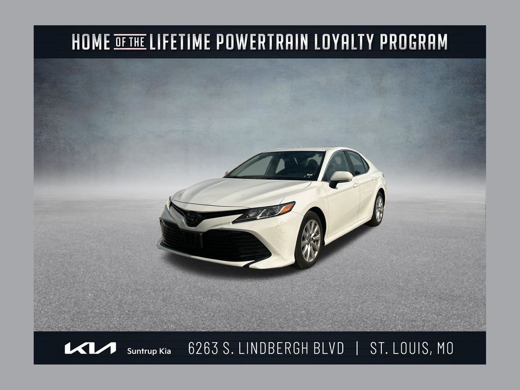 Used 2020 White Toyota LE image 1